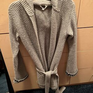 Hooded cardigan